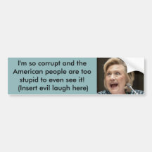 Corrupt Hillary Bumpersticker