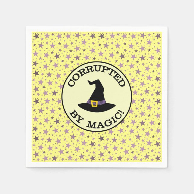 CORRUPTED BY MAGIC! NAPKIN (Front)