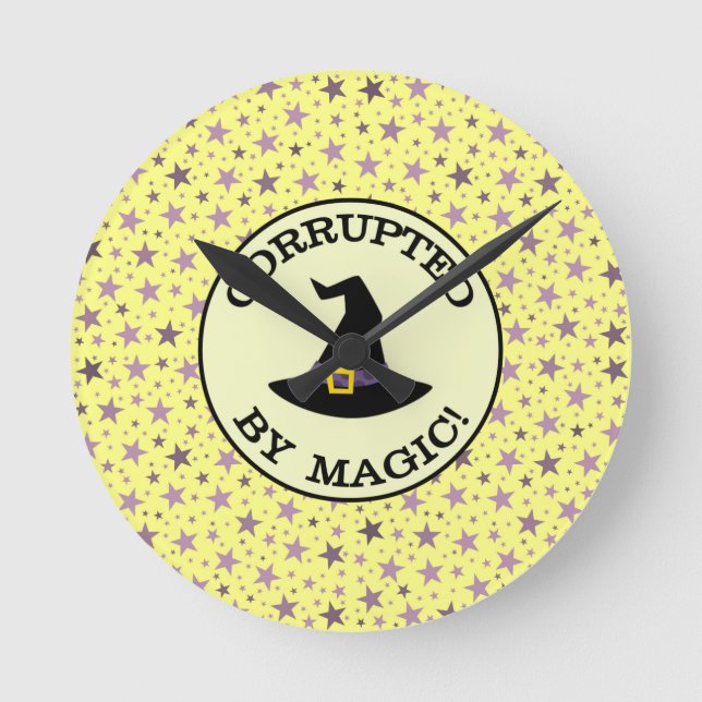 CORRUPTED BY MAGIC! ROUND CLOCK (Front)