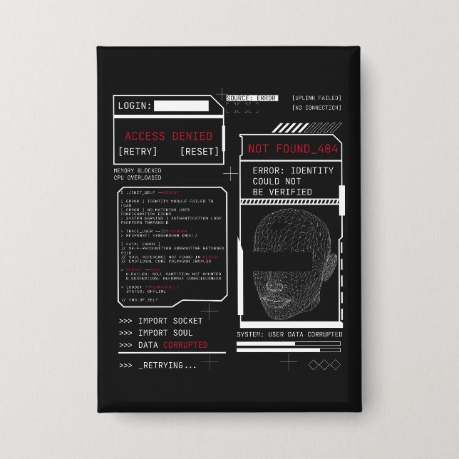 Corrupted - Techno-Brutalist Streetwear Design (Front)