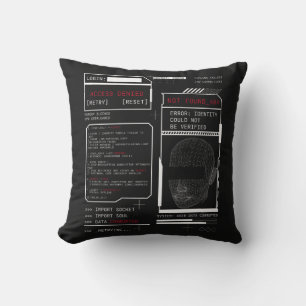 Corrupted - Techno-Brutalist Streetwear Design Cushion