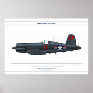 Corsair USA VMF-513 Poster