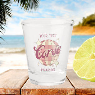 Corse France travel retro vintage drinks Shot Glass