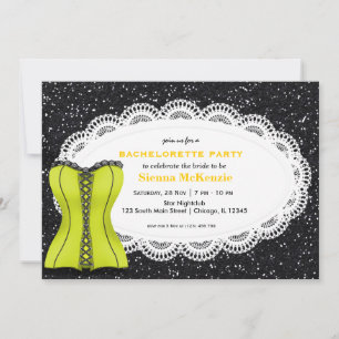 Corset Bachelorette Party Invitation