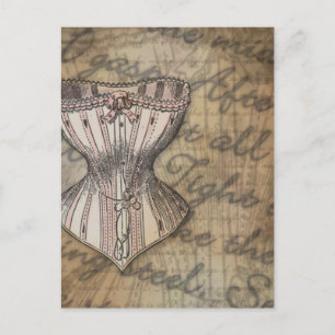 Corset Collage Postcard