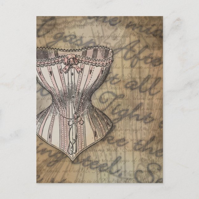 Corset Collage Postcard (Front)