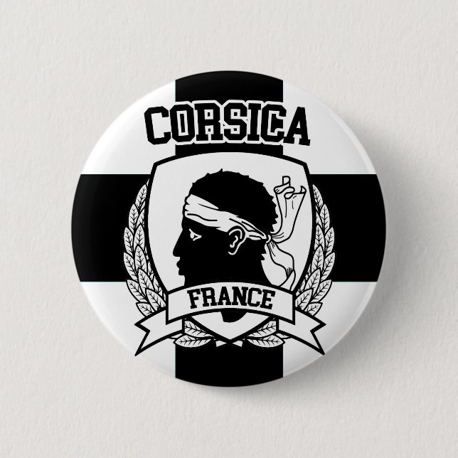 Corsica 6 Cm Round Badge (Front)
