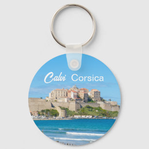 Corsica Calvi Citadel Photo Key Ring