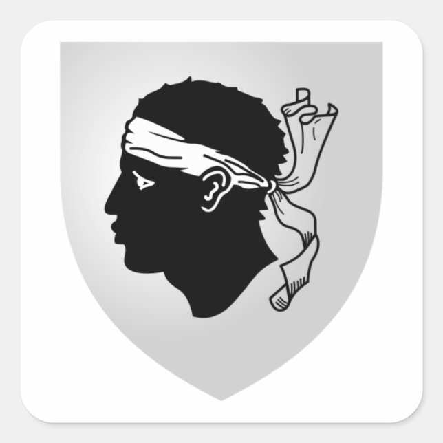 Corsica Coat of Arms Square Sticker (Front)