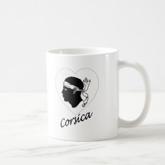 Corsica Flag Heart Coffee Mug
