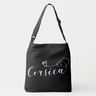 Corsica Flag Heart, Corsican, France Crossbody Bag