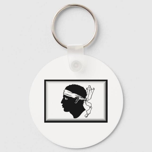 Corsica Flag Key Ring (Front)