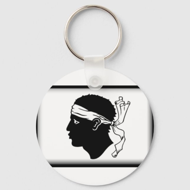 Corsica Flag Key Ring (Front)