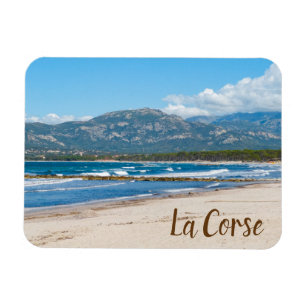 Corsica France Beach and Mountains Souvenir Magnet