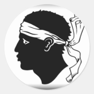 Corsica (France) Flag Classic Round Sticker