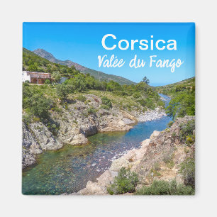 Corsica France Vallée du Fango Souvenir Magnet