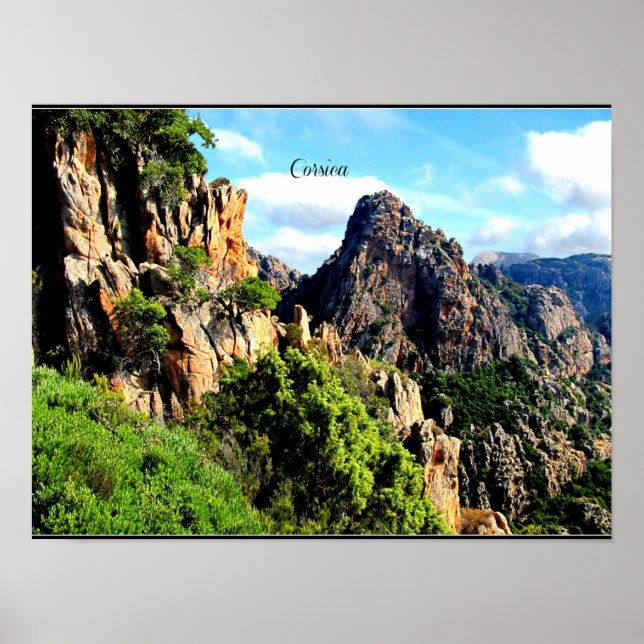 Corsica Landscape Poster (Front)