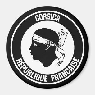 Corsica Round Emblem Magnet