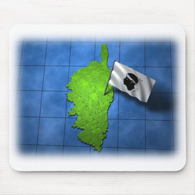 Corsica with its own flag mouse mat (Front)