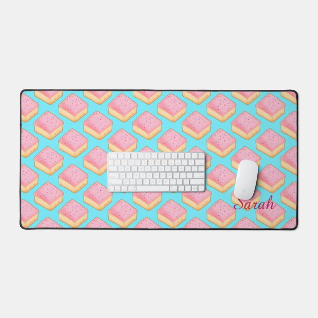 Cortadillo Mexican Pink Pan Dulce Cake Desk Mat (Keyboard & Mouse)