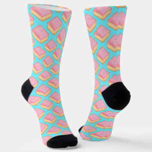 Cortadillo Mexican Pink Pan Dulce Cake Socks