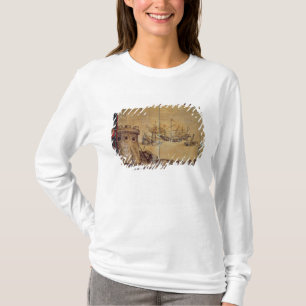 Cortes sails for Mexico, 1518 T-Shirt