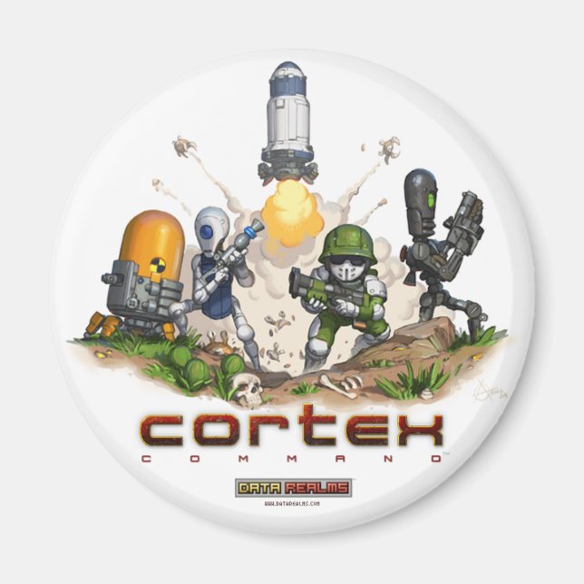 Cortex Command Splash Magnet (Front)