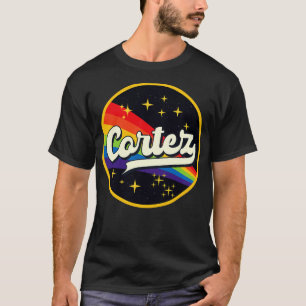 Cortez Rainbow In Space Vintage Style T-Shirt