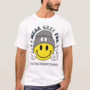 Cortical Visual Impairment Awareness Ribbon Suppor T-Shirt