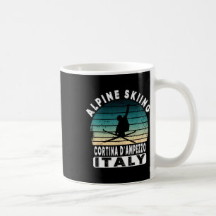 Cortina D’ampezzo Ski Resort Italian Alps Skiing D Coffee Mug