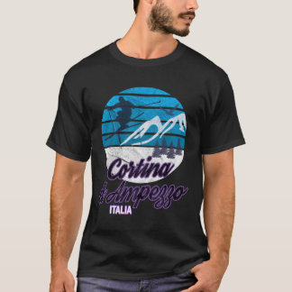 Cortina D'Ampezzo Dolomiti Italy Ski Resort Snowbo T-Shirt