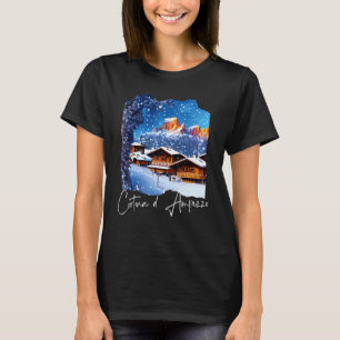 Cortina d'Ampezzo Dolomiti Painting Cortina d'Ampe T-Shirt