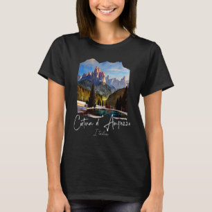 Cortina d'Ampezzo Dolomiti Painting Cortina d'Ampe T-Shirt
