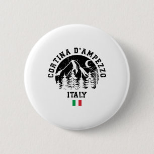 Cortina D'ampezzo Italy Alps Ski Resort Alpine Ski 6 Cm Round Badge