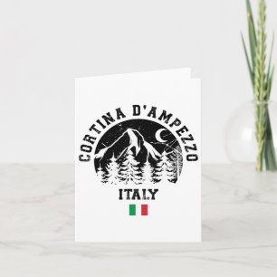 Cortina D'ampezzo Italy Alps Ski Resort Alpine Ski Card
