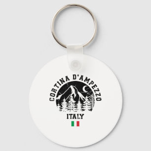 Cortina D'ampezzo Italy Alps Ski Resort Alpine Ski Key Ring