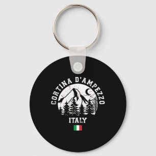 Cortina D'ampezzo Italy Alps Ski Resort Alpine Ski Key Ring