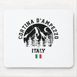 Cortina D'ampezzo Italy Alps Ski Resort Alpine Ski Mouse Mat