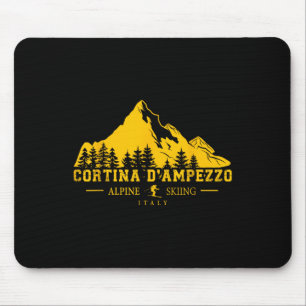 Cortina D'ampezzo Italy Ski Resort Alpine Skiing A Mouse Mat