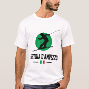Cortina D'ampezzo Italy Ski Resort Alps Italian Sk T-Shirt
