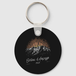 Cortina D'ampezzo Mountains Italy Hiking Outdoors Key Ring