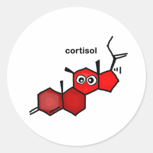 Cortisol Classic Round Sticker