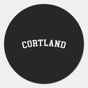 Cortland classic round sticker