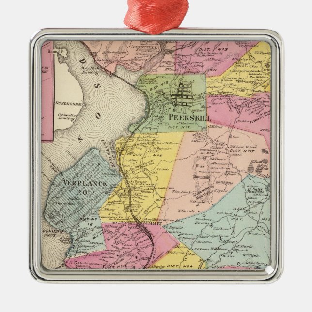 Cortlandt,Town Metal Tree Decoration (Front)