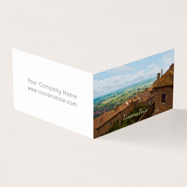 Cortona Tuscany Italy Business Card (Outside)