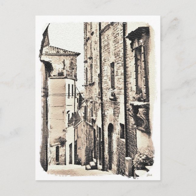 Cortona Tuscany Italy. Postcard (Front)