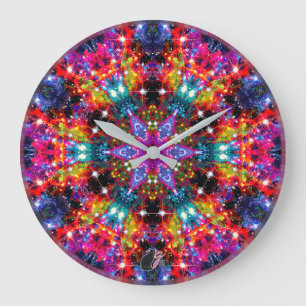 Coruscation Stellar Kaleid Large Clock