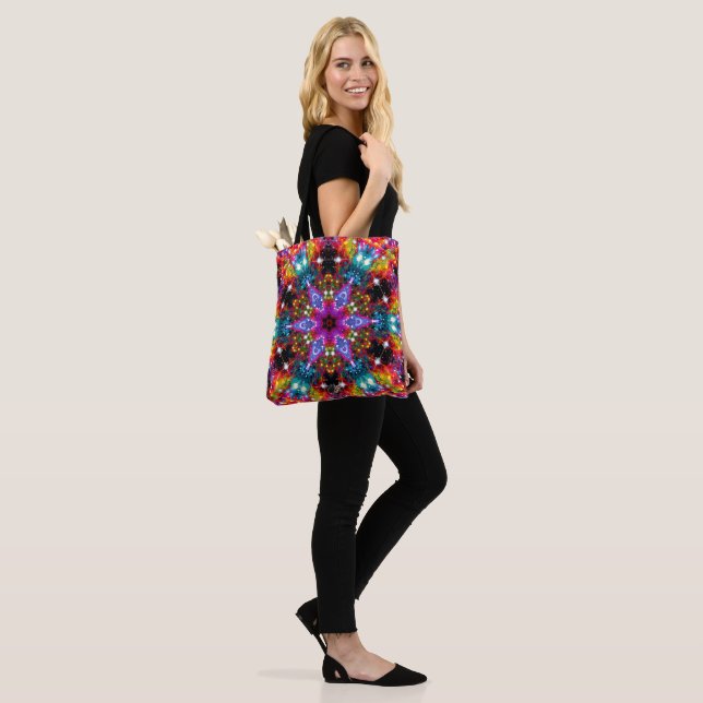 Coruscation Stellar Kaleid Tote Bag (On Model)