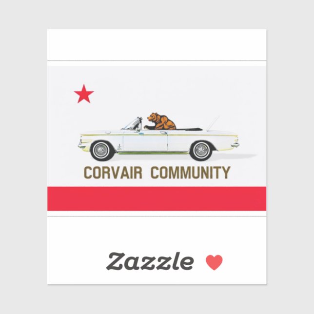 Corvair Community California EM flag (Sheet)