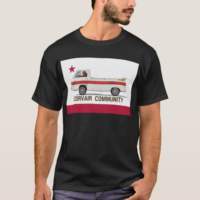 Corvair Community Rampy California Flag T-Shirt (Front)